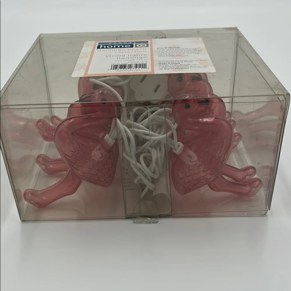 Target Pink Flamingo String Lights 10pcs Plug In New in box
